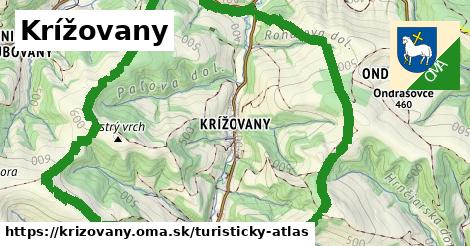 ikona Turistická mapa turisticky-atlas v krizovany