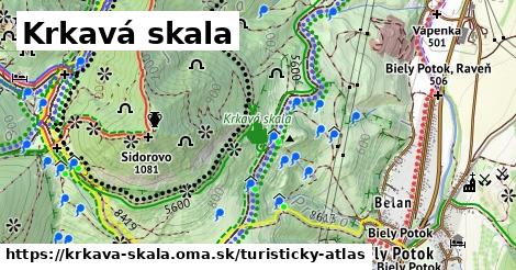 ikona Krkavá skala: 0 m trás turisticky-atlas v krkava-skala