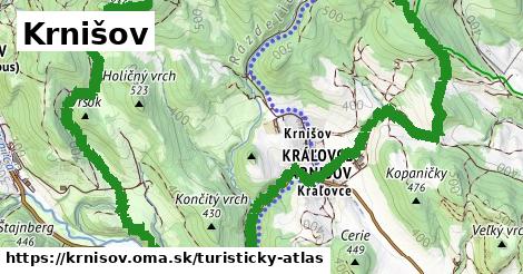 ikona Krnišov: 3,3 km trás turisticky-atlas v krnisov