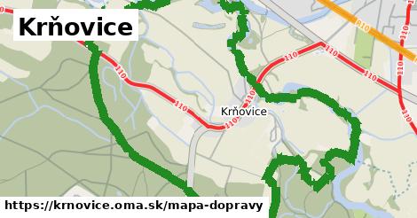 ikona Krňovice: 1,44 km trás mapa-dopravy v krnovice