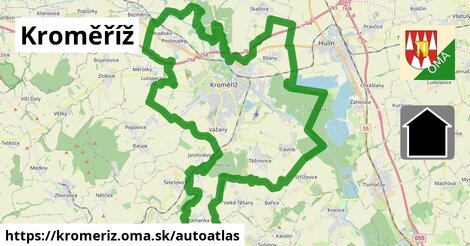 ikona Mapa autoatlas v kromeriz