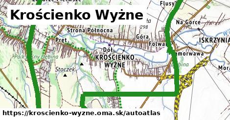 ulice v Krościenko Wyżne