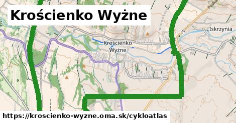 ikona Krościenko Wyżne: 3,7 km trás cykloatlas v kroscienko-wyzne