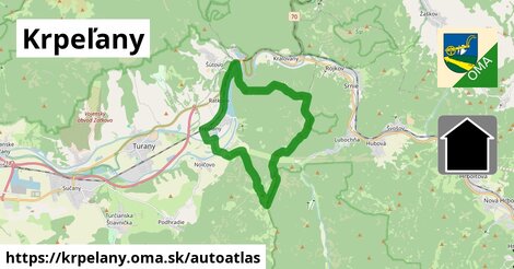 ikona Mapa autoatlas v krpelany