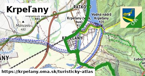 ikona Turistická mapa turisticky-atlas v krpelany