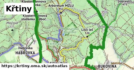 ikona Mapa autoatlas v krtiny