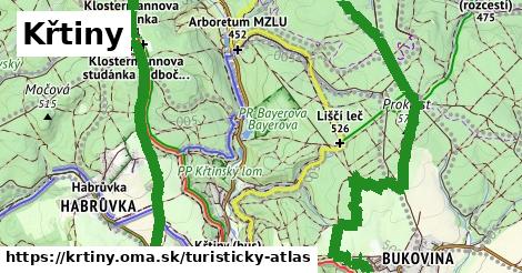 ikona Turistická mapa turisticky-atlas v krtiny