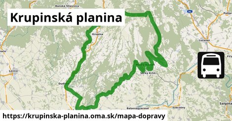 ikona Mapa dopravy mapa-dopravy v krupinska-planina