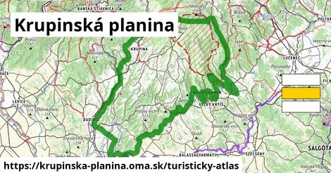 ikona Turistická mapa turisticky-atlas v krupinska-planina