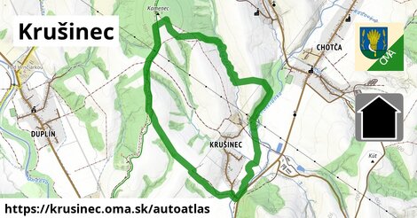 ikona Mapa autoatlas v krusinec