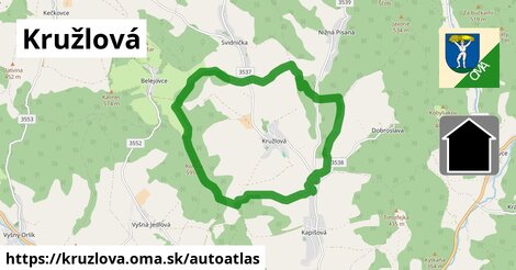 ikona Mapa autoatlas v kruzlova