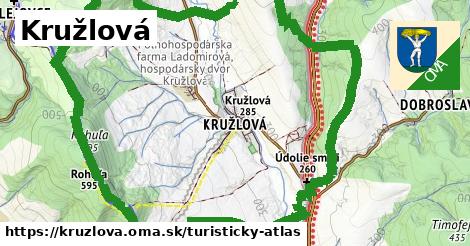 ikona Turistická mapa turisticky-atlas v kruzlova