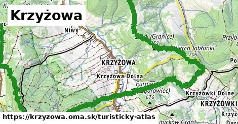 ikona Turistická mapa turisticky-atlas v krzyzowa