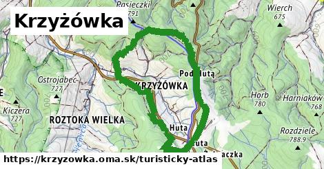 ikona Turistická mapa turisticky-atlas v krzyzowka