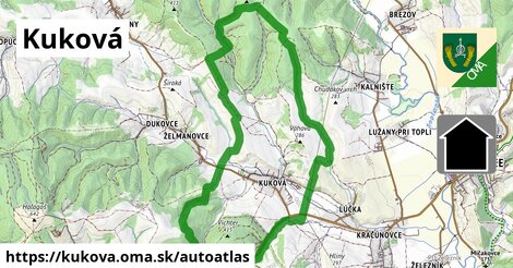 ikona Mapa autoatlas v kukova