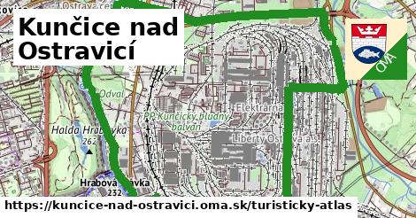 ikona Kunčice nad Ostravicí: 0 m trás turisticky-atlas v kuncice-nad-ostravici