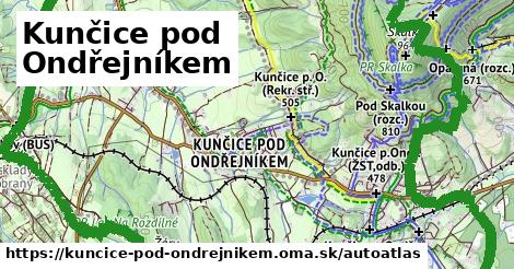 ikona Mapa autoatlas v kuncice-pod-ondrejnikem