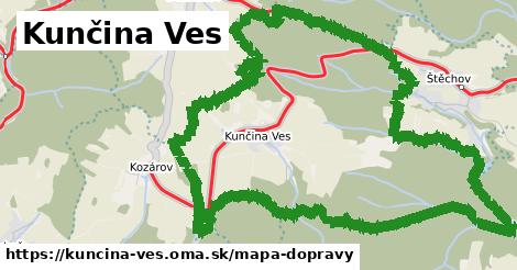 ikona Mapa dopravy mapa-dopravy v kuncina-ves