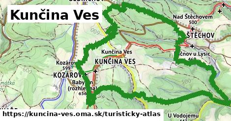 ikona Turistická mapa turisticky-atlas v kuncina-ves