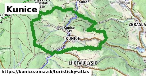 ikona Turistická mapa turisticky-atlas v kunice