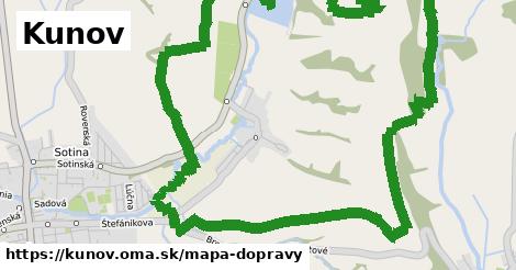 ikona Kunov: 0 m trás mapa-dopravy v kunov