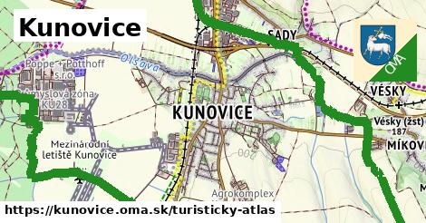 ikona Kunovice: 1,93 km trás turisticky-atlas v kunovice