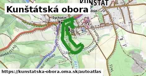 ikona Mapa autoatlas v kunstatska-obora