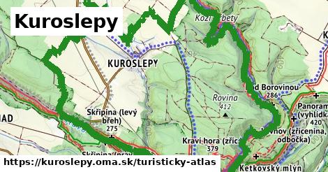 ikona Turistická mapa turisticky-atlas v kuroslepy