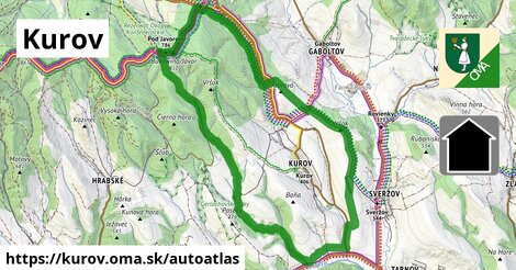 ikona Mapa autoatlas v kurov