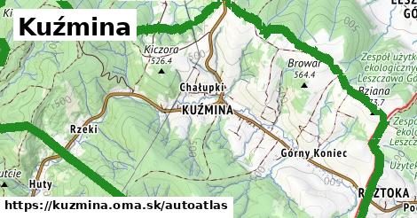 ikona Mapa autoatlas v kuzmina