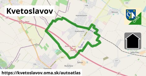 ikona Mapa autoatlas v kvetoslavov