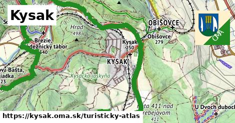 ikona Turistická mapa turisticky-atlas v kysak