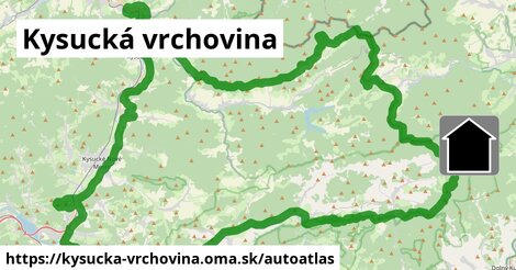 ikona Mapa autoatlas v kysucka-vrchovina