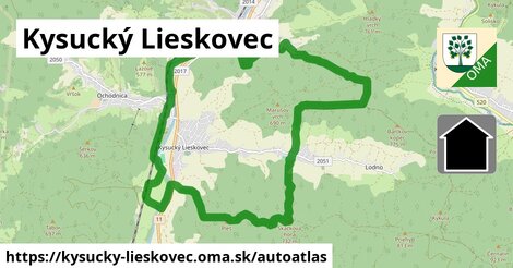 ikona Mapa autoatlas v kysucky-lieskovec