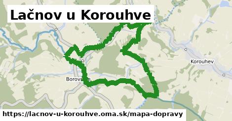 ikona Lačnov u Korouhve: 0 m trás mapa-dopravy v lacnov-u-korouhve