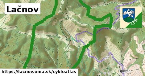 ikona Lačnov: 1,65 km trás cykloatlas v lacnov