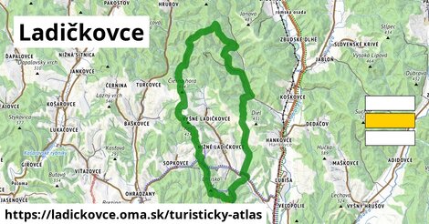 ikona Turistická mapa turisticky-atlas v ladickovce