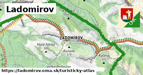 ikona Turistická mapa turisticky-atlas v ladomirov