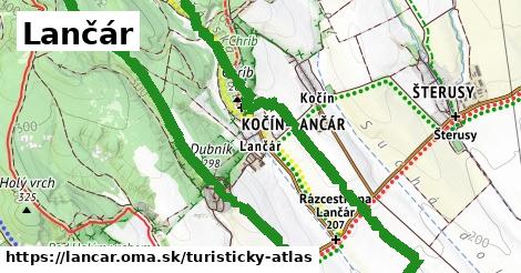 ikona Lančár: 2,5 km trás turisticky-atlas v lancar