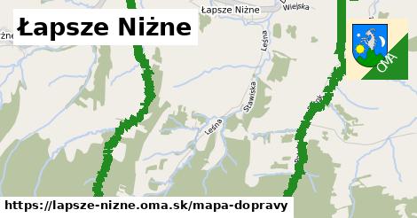 ikona Łapsze Niżne: 0 m trás mapa-dopravy v lapsze-nizne