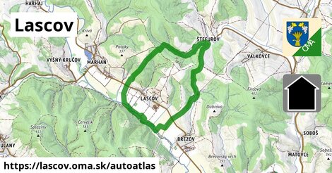 ikona Mapa autoatlas v lascov