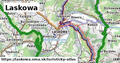 ikona Turistická mapa turisticky-atlas v laskowa