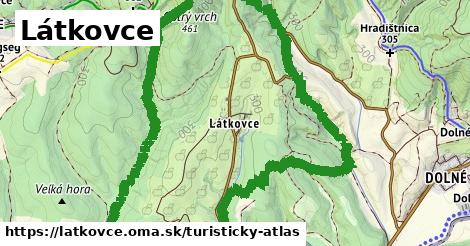 ikona Látkovce: 0 m trás turisticky-atlas v latkovce