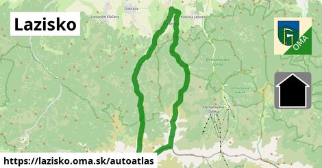 ikona Mapa autoatlas v lazisko