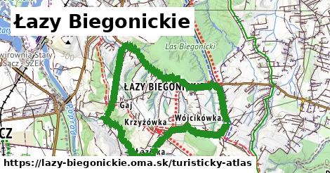 ikona Turistická mapa turisticky-atlas v lazy-biegonickie