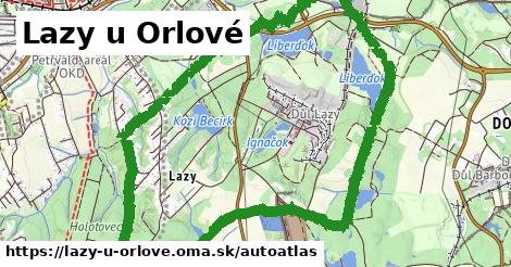 ikona Mapa autoatlas v lazy-u-orlove