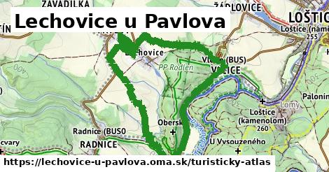 ikona Turistická mapa turisticky-atlas v lechovice-u-pavlova