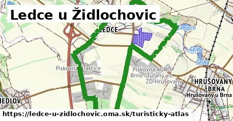ikona Ledce u Židlochovic: 0 m trás turisticky-atlas v ledce-u-zidlochovic