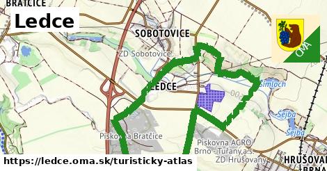 ikona Ledce: 0 m trás turisticky-atlas v ledce