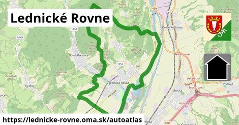 ikona Mapa autoatlas v lednicke-rovne